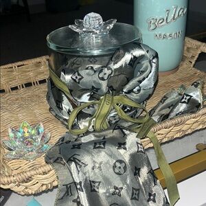 Louis Vuitton Monogram Scarf in Black and Olive